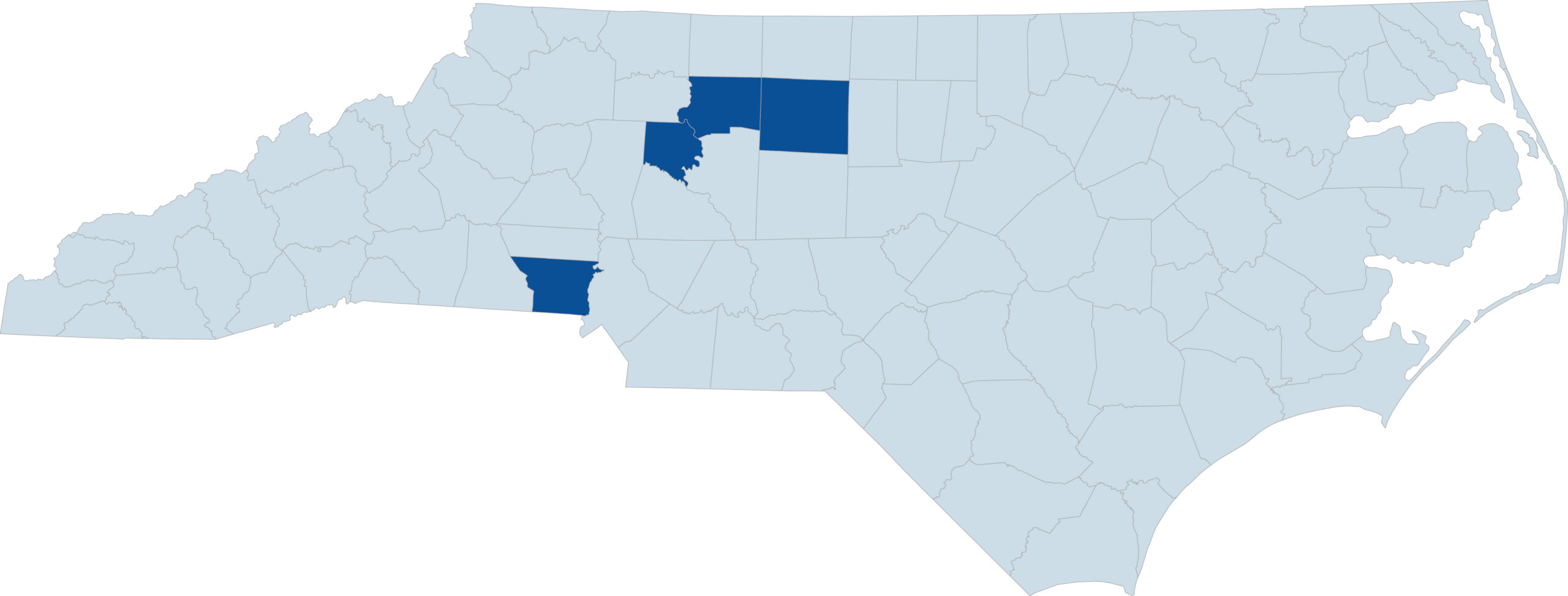 north carolina counties map